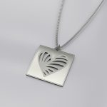 Engraved Heart Casual Necklace