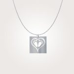Engraved Baby Footprint Charm Necklace