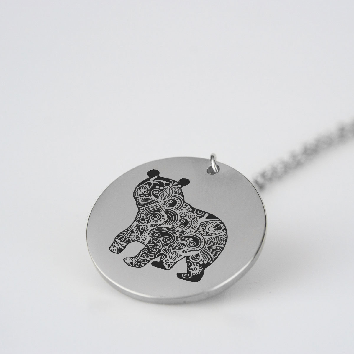Animal Bear Charm Necklace