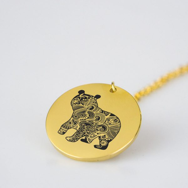 Majestic Animal Bear Charm Necklace