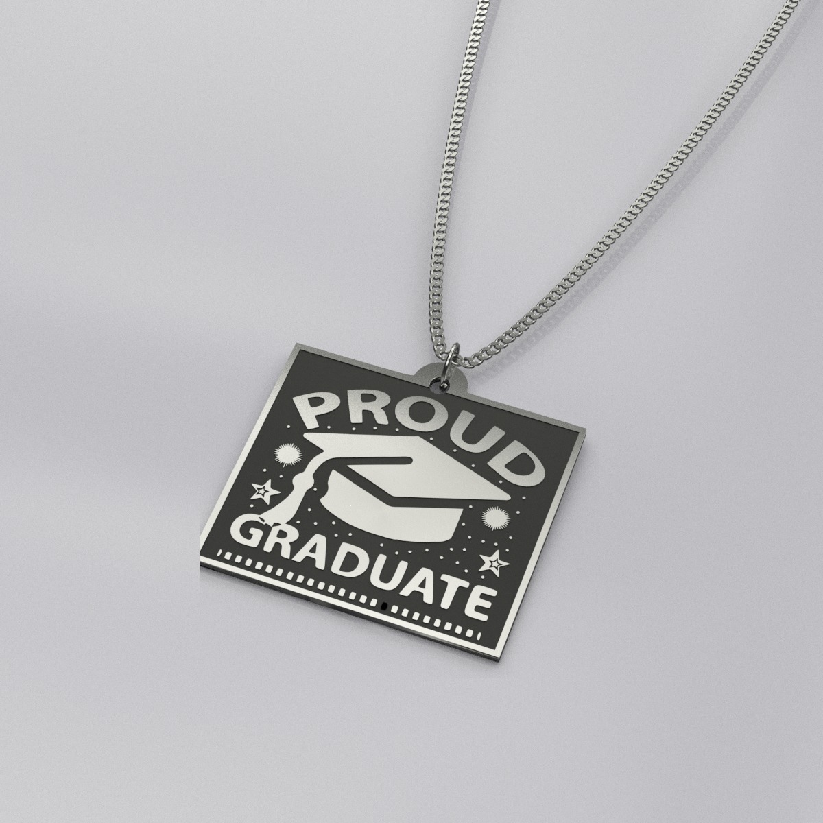 Proud Graduate Charm Necklace