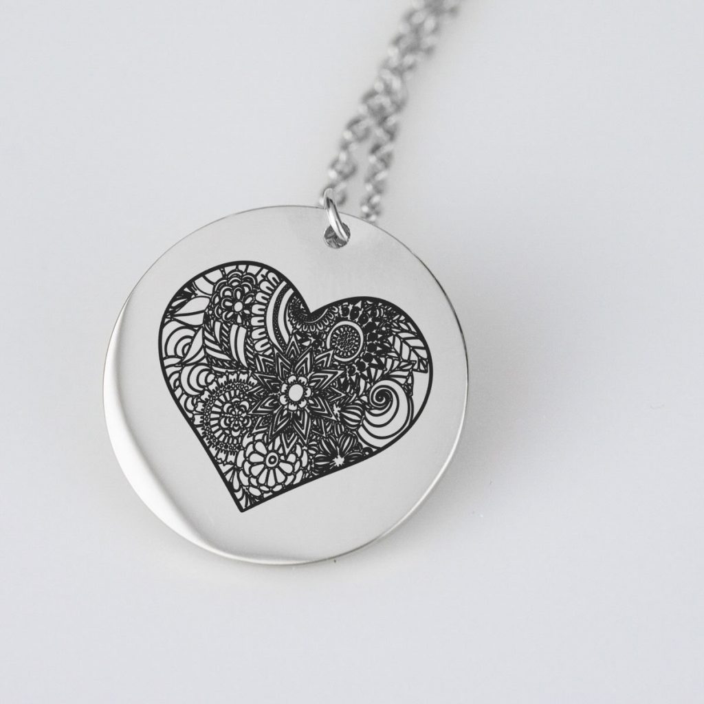 Attractive Heart Charm Necklace