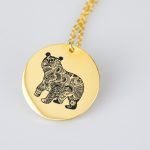 Majestic Animal Bear Charm Necklace