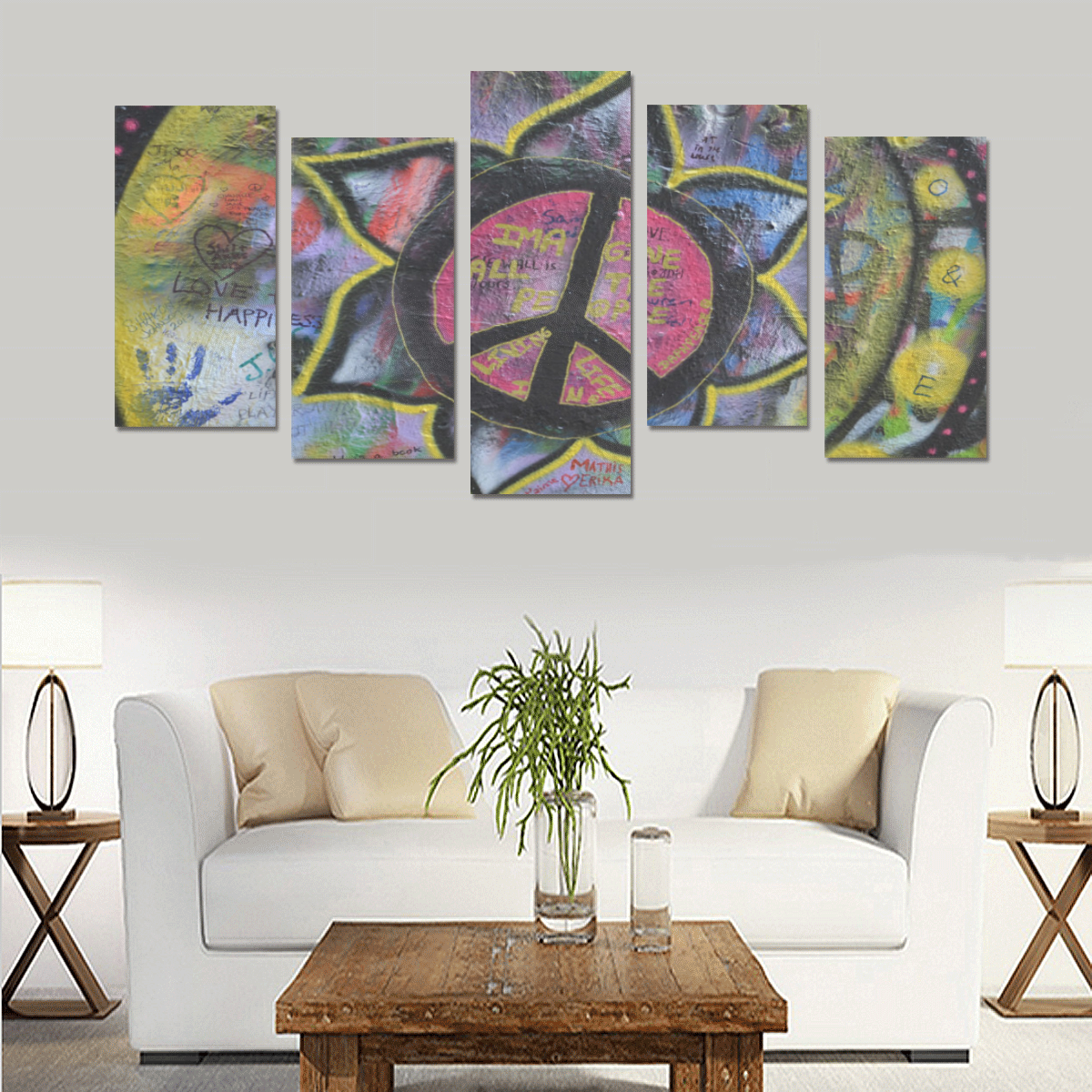 Exclusive Street Pattern Canvas Wall Art 