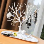 Qingwen Deer Earrings Necklace Ring Pendant Bracelet Jewelry Display Stand Tray Tree Storage jewelry Organizer Holder CE0560 2