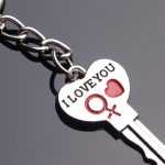 My Heart Couple Lovers Keychain