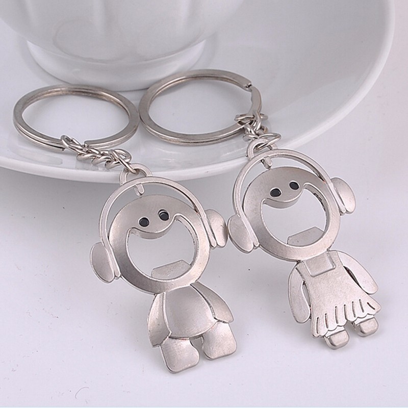 2Pcs/set Lovers Key To My Heart Keychain Valentine's Day Wedding Favors And Gifts Souvenirs Wedding Event & Party Supplies 5