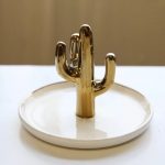 Cactus Shaped Jewelry Stand Holder