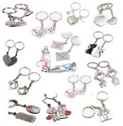 2Pcs/set Lovers Key To My Heart Keychain Valentine's Day Wedding Favors And Gifts Souvenirs Wedding Event & Party Supplies