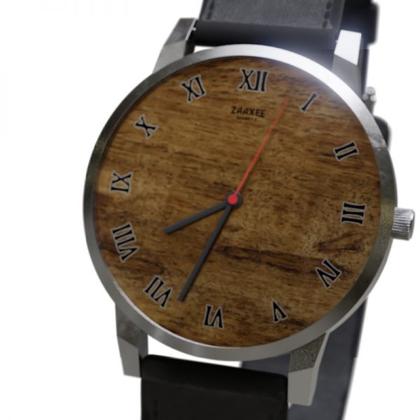 Stylish Burl Wood Quartz Watch