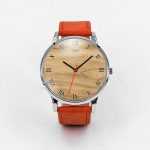 Wood Walnut Color Quartz Watch