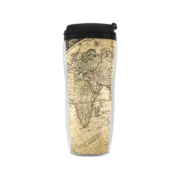 World Map Reusable Coffee Cup