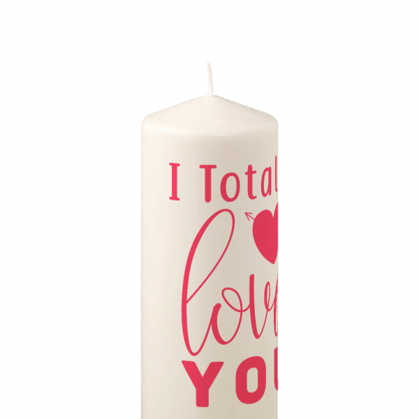 Pillar Candle I Totally Love You