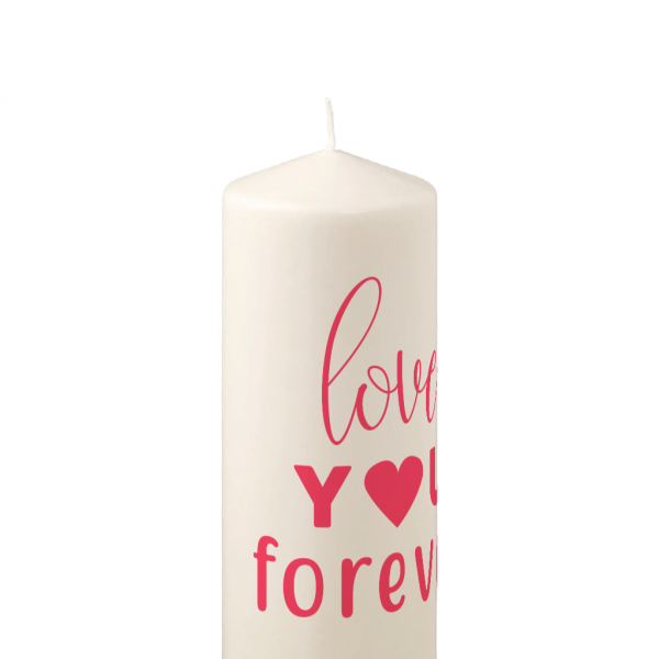 Pillar Candle Love You Forever