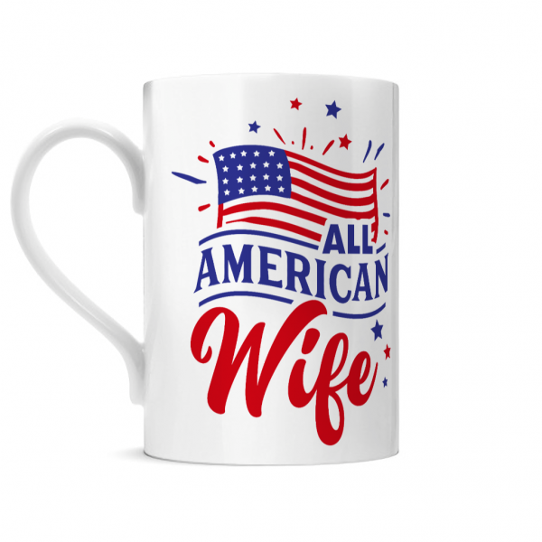 Porcelain Mug All American Wife