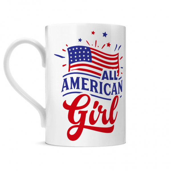 Porcelain Mug All American Girl