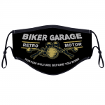 Biker Garage Face Masks With Two Filters
