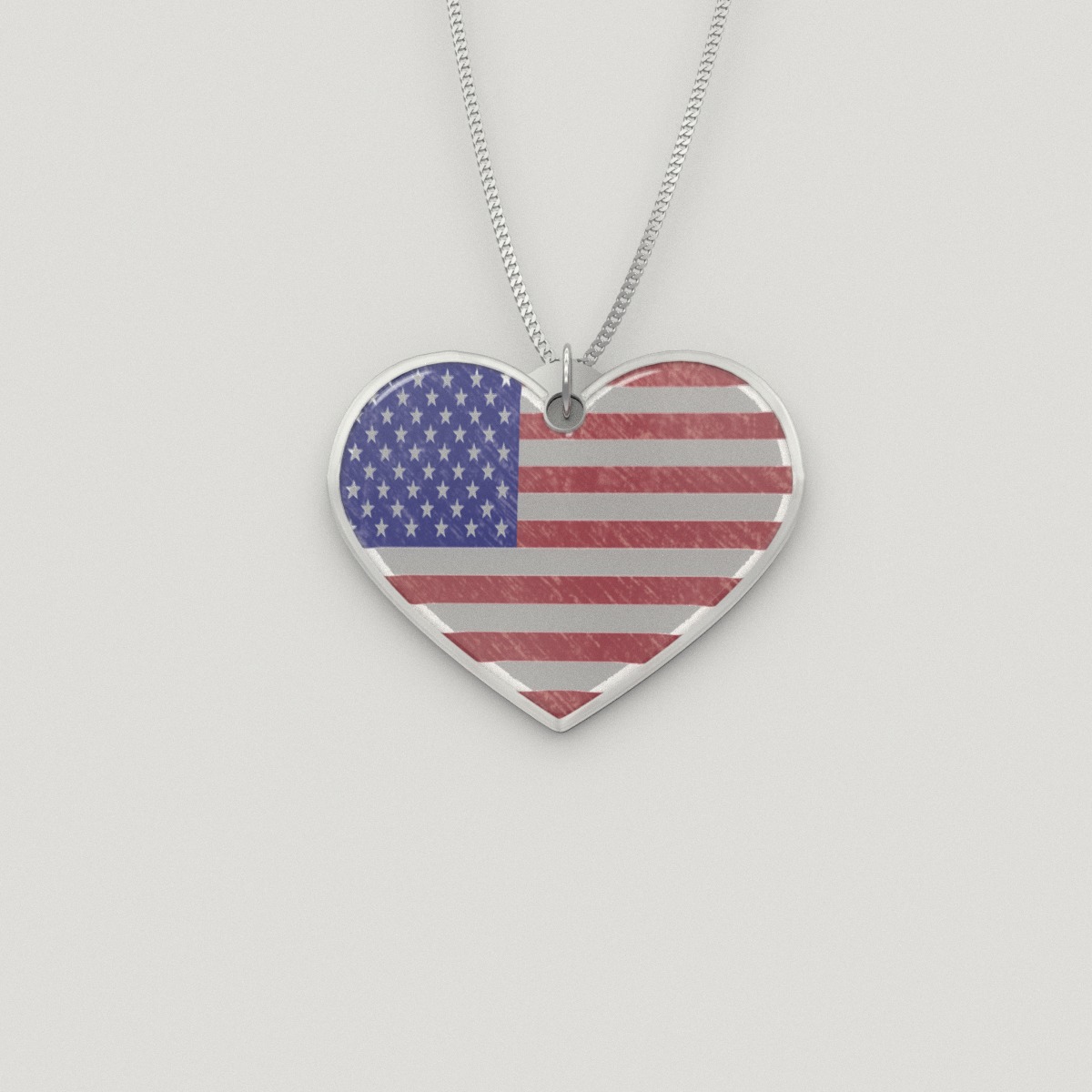 Heart of America Pendant Necklace