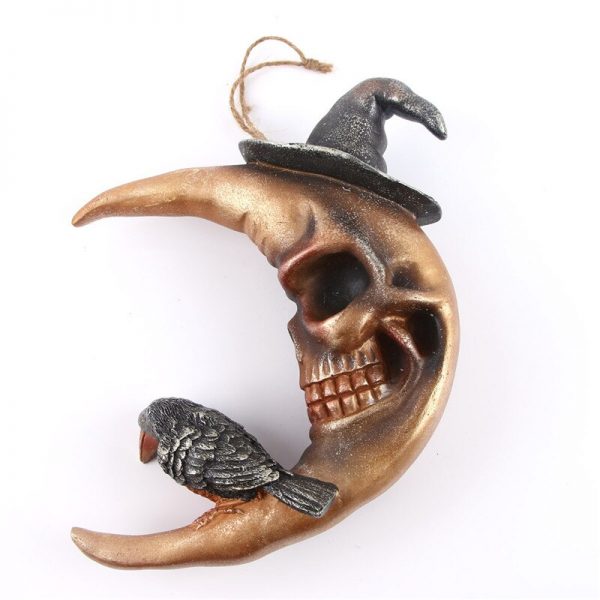 Resin Craft Skull Statues For Hanging Decoration Skull Creative Skull Figurines Sculpture Home Decoration Accessories 2