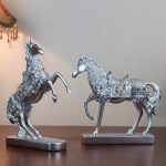 Retro lucky horse ornaments creative office furnishings gift Wine cabinet statue study room figure home decor horse gifts 3