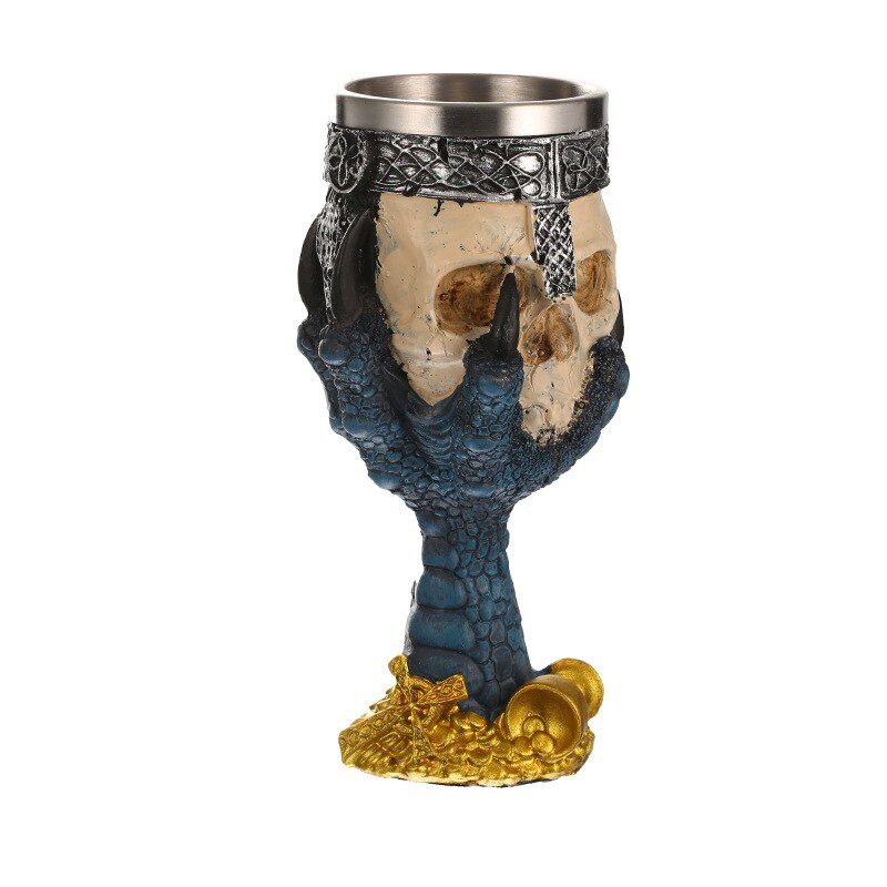 BUF 3D Skull Mug Resin Craft Statues For Decoration Party Skull Cup Creative Skull Cup Home Decoration Accessories 4