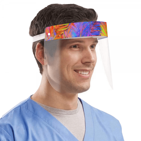 Rainbow Leafs Protective Face Shield