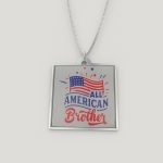 All American Brother Pendant Necklace