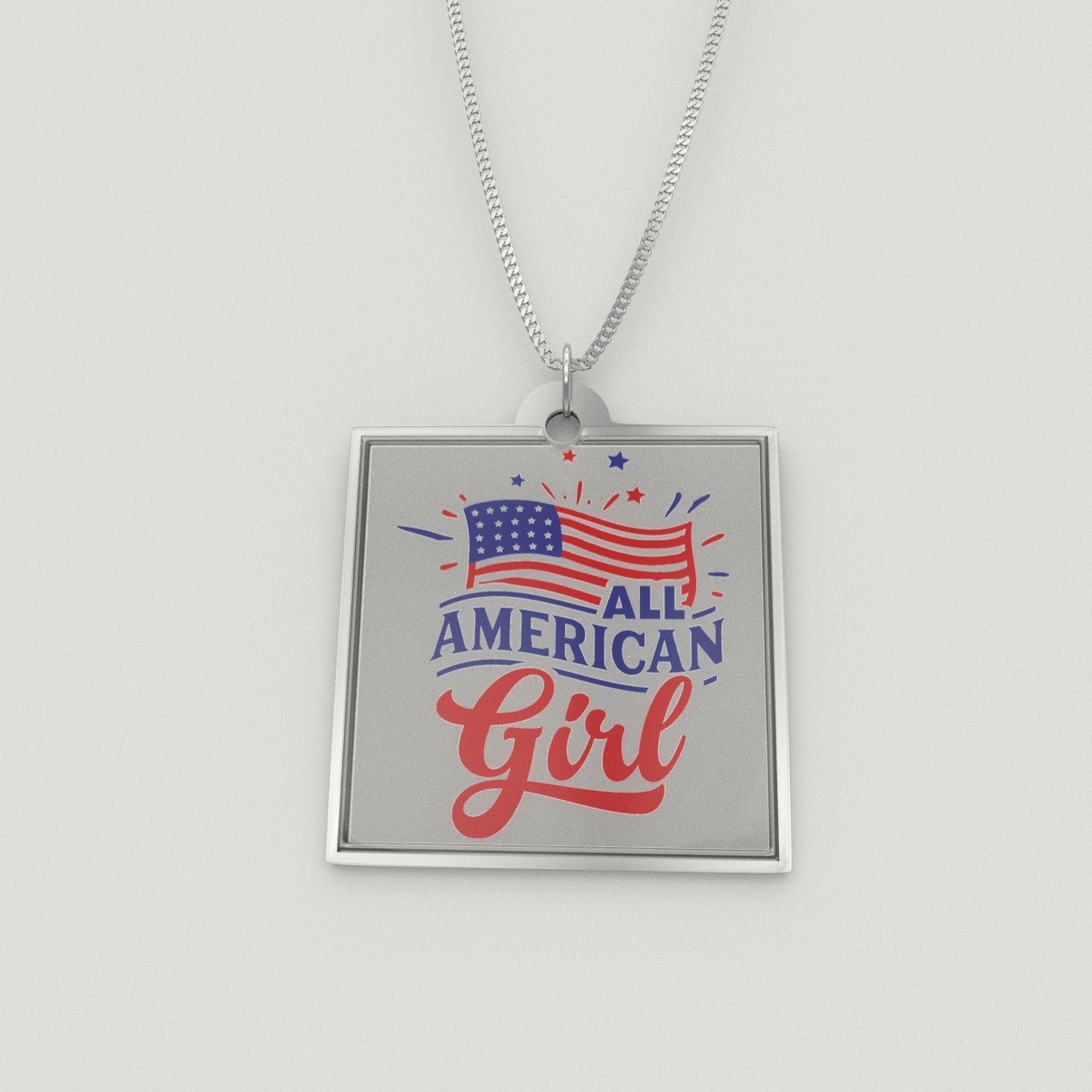 All American Girl Pendant Necklace
