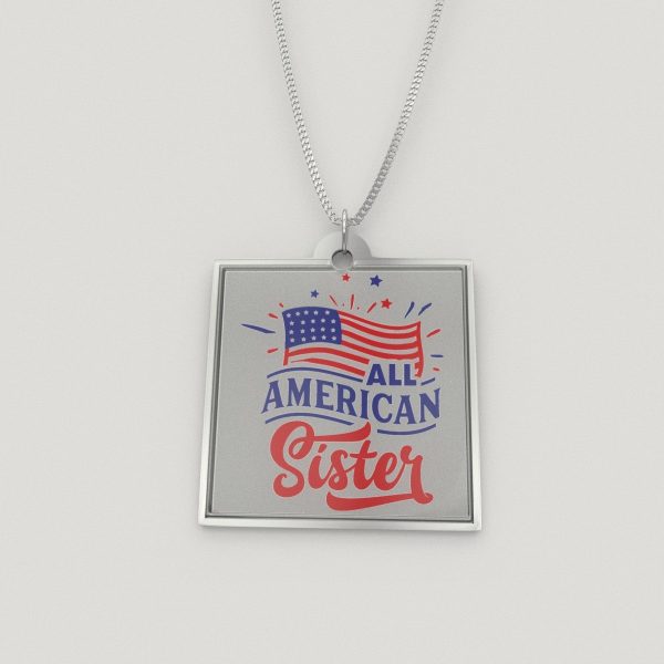 All American Sister Pendant Necklace