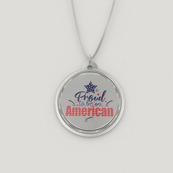 Proud To Be American Pendant Necklace