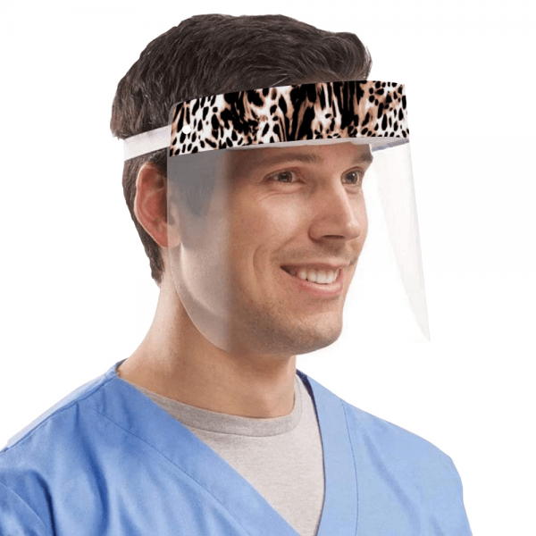 Leopard Pattern Protective Face Shield