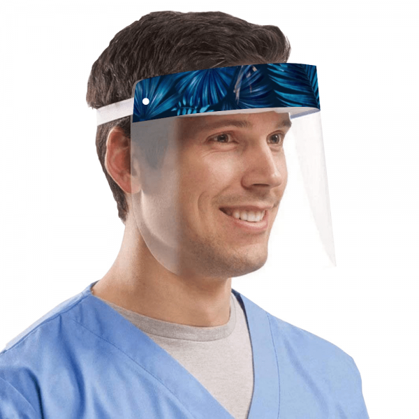 Blue Leafs Protective Face Shield