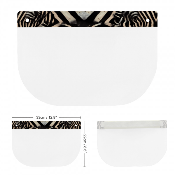 Zebra Print Protective Full Face Shield