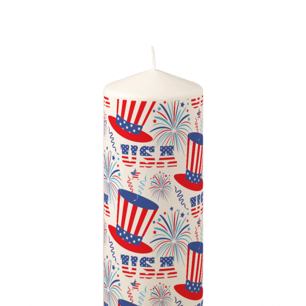 Pillar Candle USA 4th of July