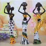 Creative African Woman Resin Statue