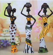 Creative African Woman Resin Statue